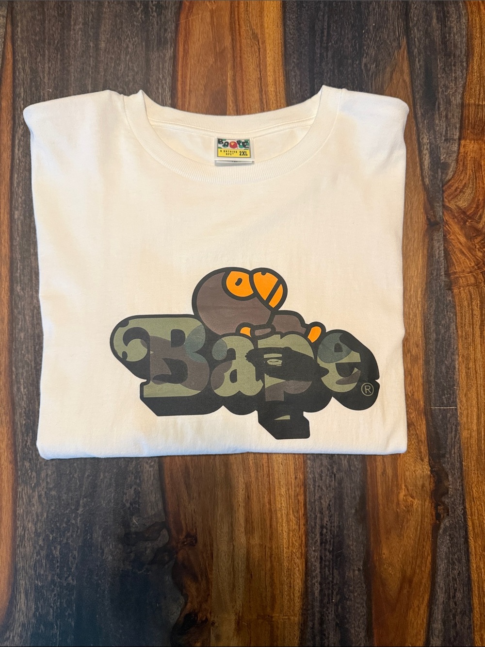 Bape 1st camo Milo on Bape tee